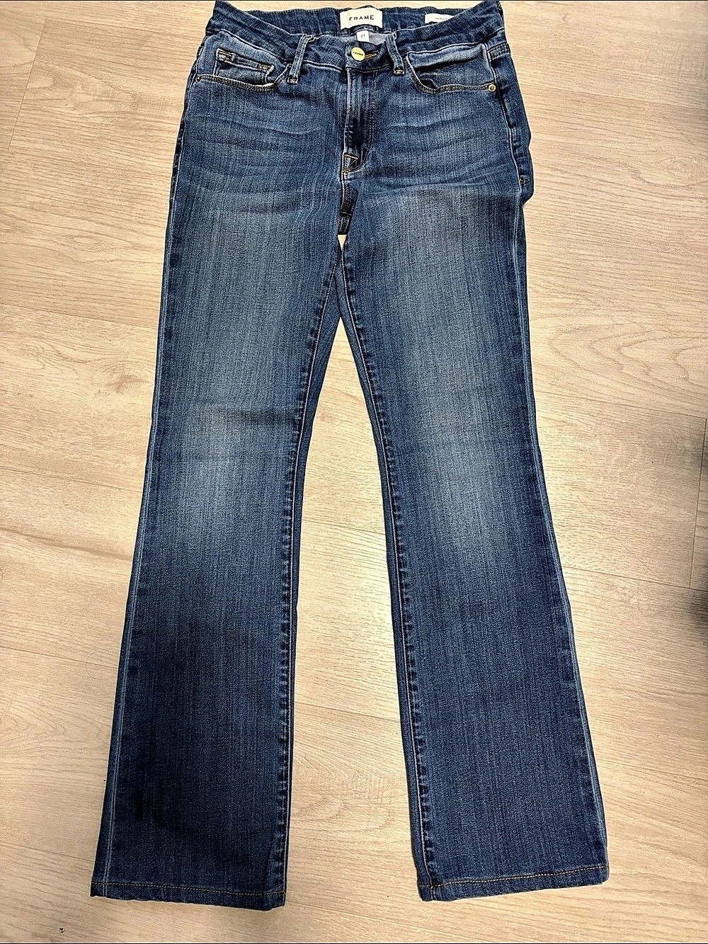 FRAME Le Mini Boot Bootcut Jeans Blue Waist 27